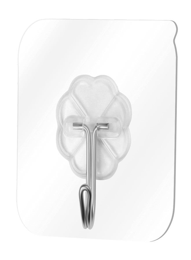 Sileni Self Adhesive Strong Plastic Hooks for Wall, Waterproof and Oil Proof for Kitchen Bathroom Ceiling Office Window (Pack of 5, White) - Image 2